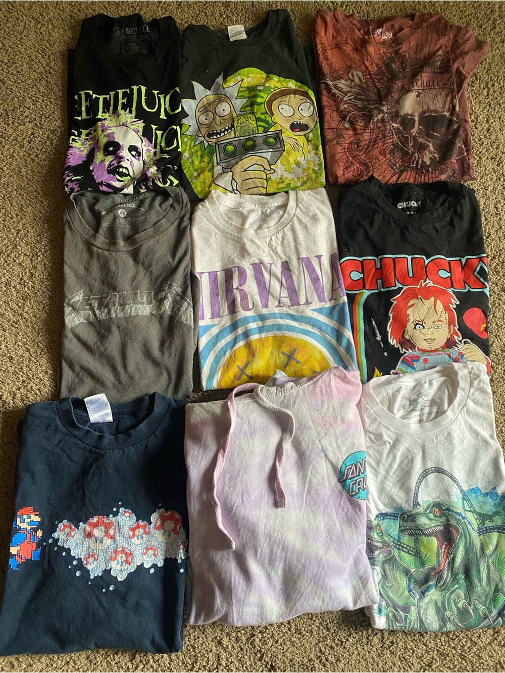 Assorted medium Graphic novelty & pop culture Tees Multi-Color Pack